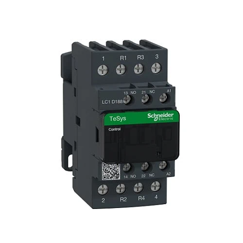 SCHNEIDER_TeSys Deca contactor,4-pole (2NO+2NC),AC-1,=440V,32A,220VAC,screw terminals